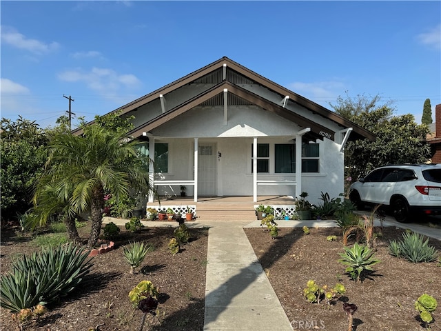 bungalow featuring a porch