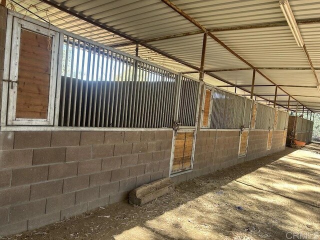 view of horse barn