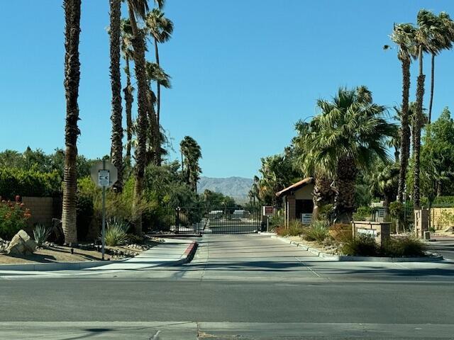 view of road with a mountain view