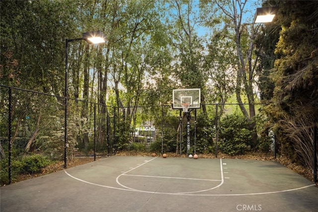 view of sport court