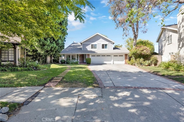 view of property with a front yard