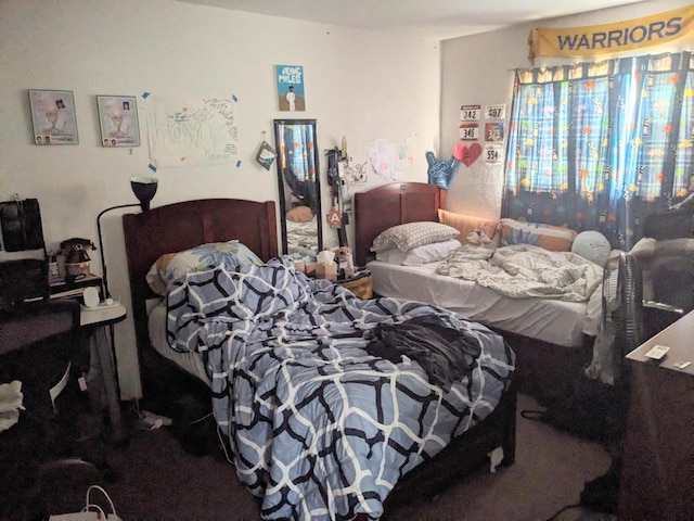 bedroom featuring carpet flooring