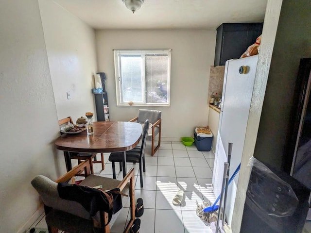 view of tiled dining area