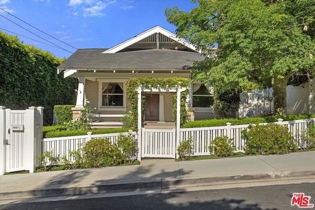 bungalow featuring a porch