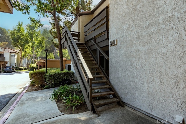 view of stairs