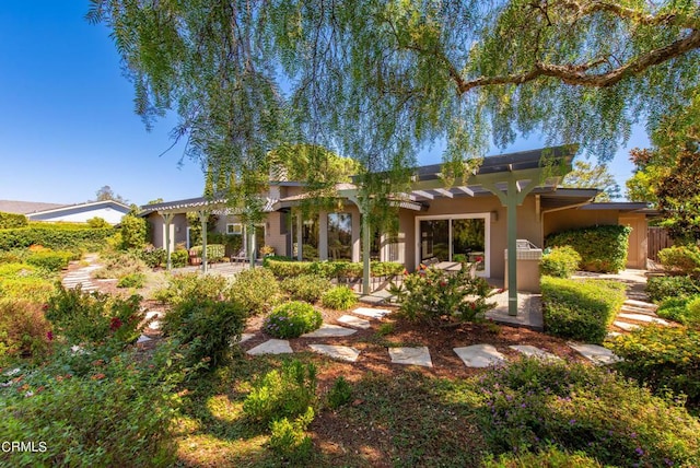 rear view of property with a patio