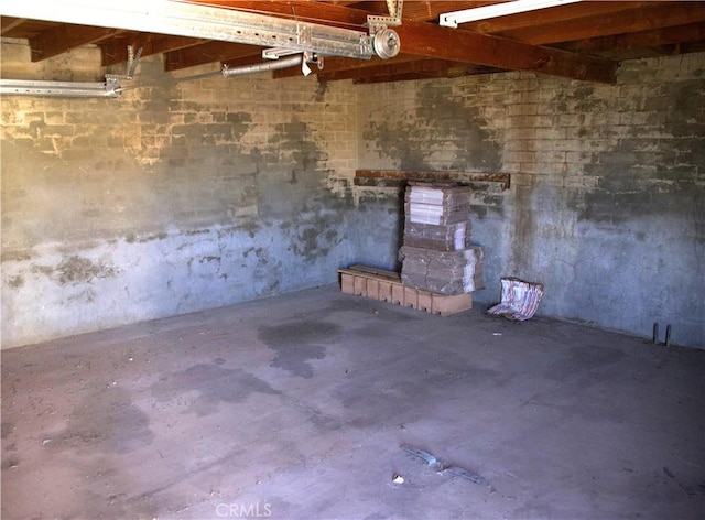 view of basement