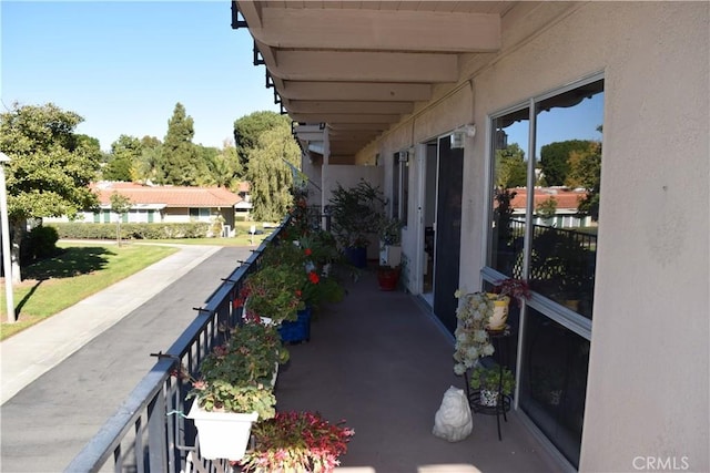 view of balcony