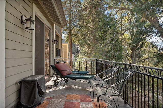 view of balcony