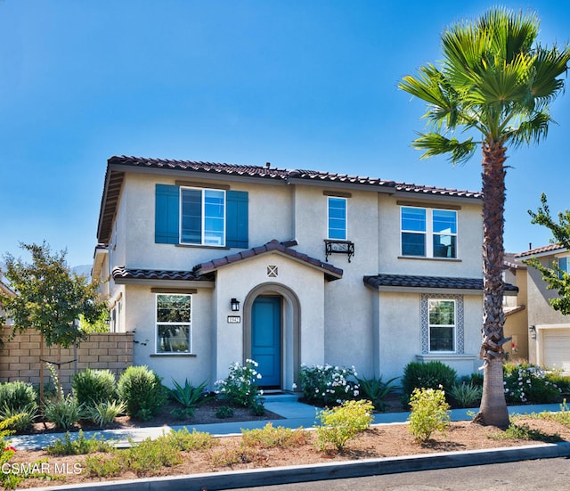 view of mediterranean / spanish house