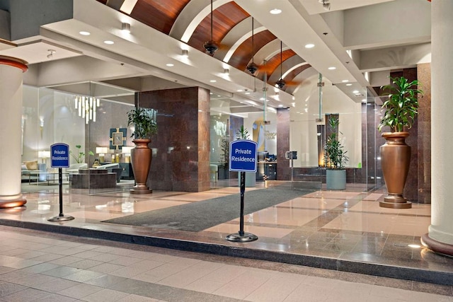 view of community lobby