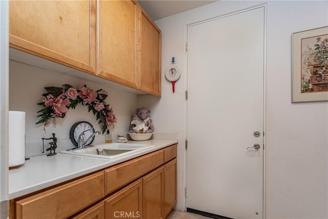 interior space with sink