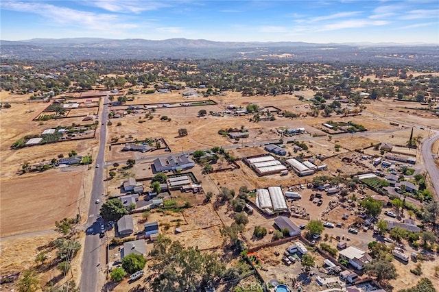 bird's eye view featuring a mountain view