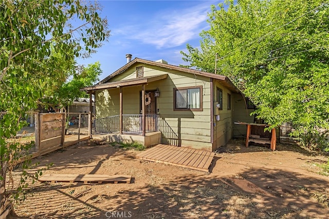 bungalow-style house featuring a porch