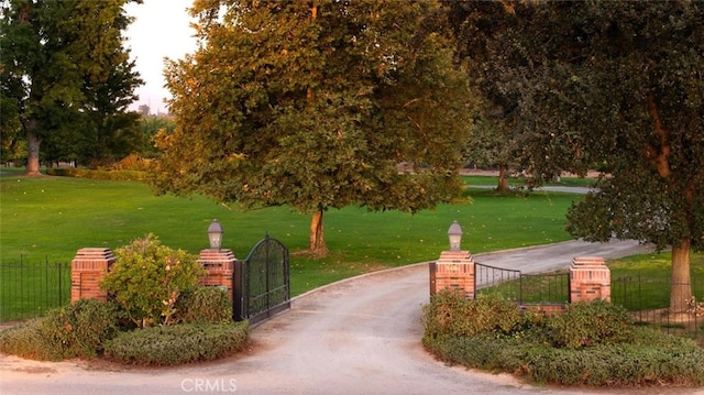 surrounding community featuring a yard