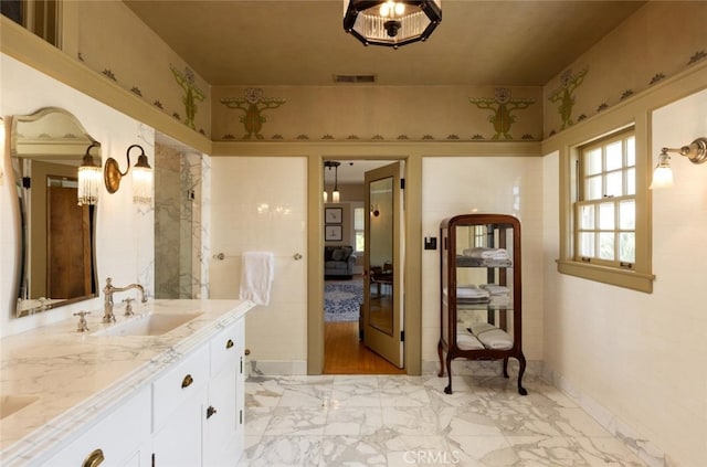 bathroom with vanity