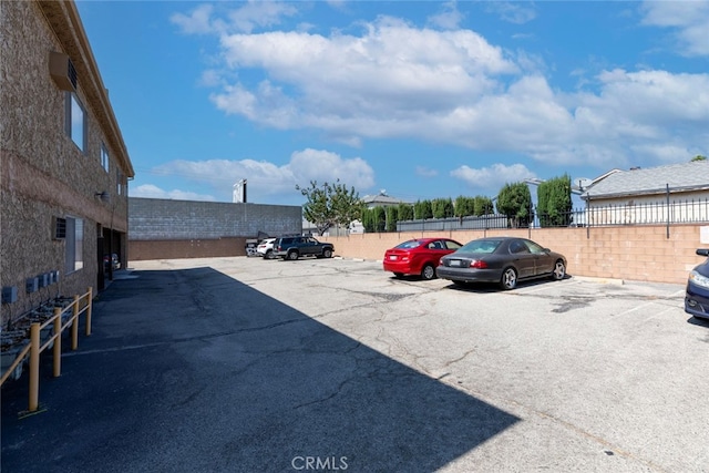 view of car parking