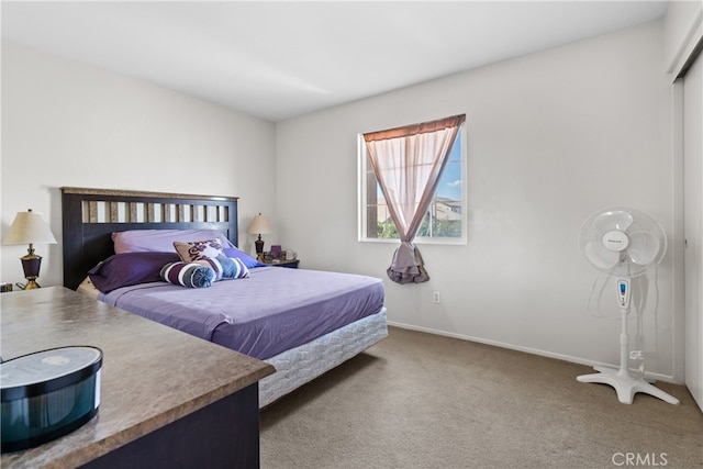 bedroom featuring carpet floors