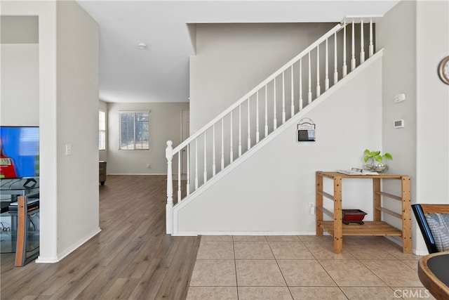 entryway featuring hardwood / wood-style floors