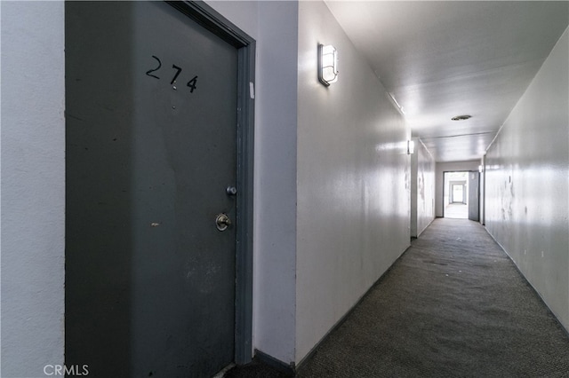 corridor featuring carpet