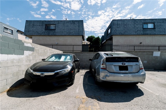 view of parking / parking lot