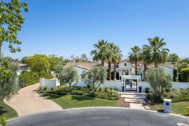 view of mediterranean / spanish house