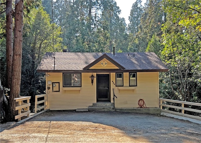 view of bungalow