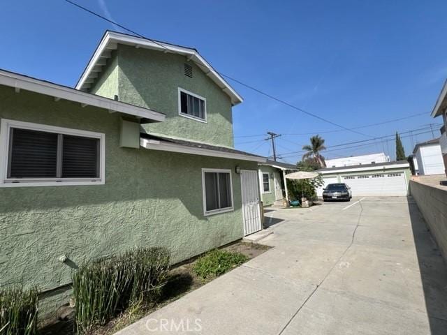 view of property exterior featuring stucco siding