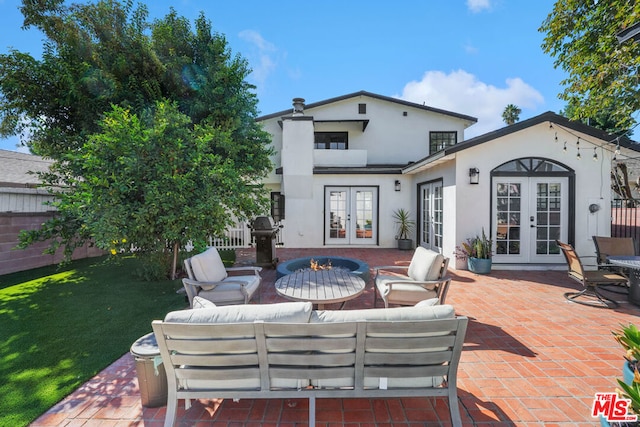 view of patio / terrace with french doors