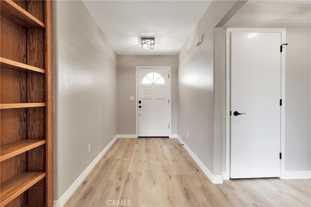 foyer featuring light hardwood / wood-style flooring