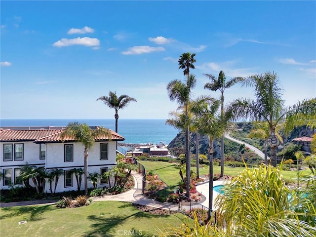 property view of water
