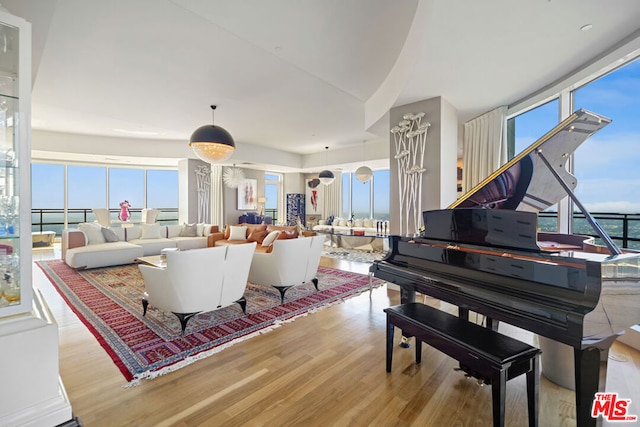 interior space featuring light hardwood / wood-style flooring