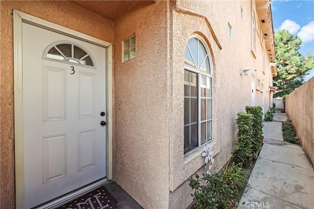 view of property entrance