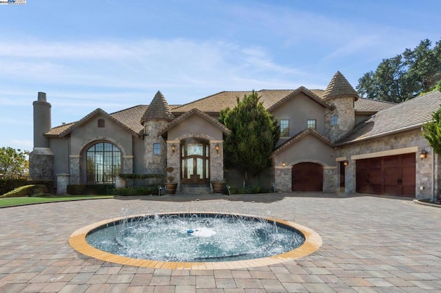 exterior space with french doors