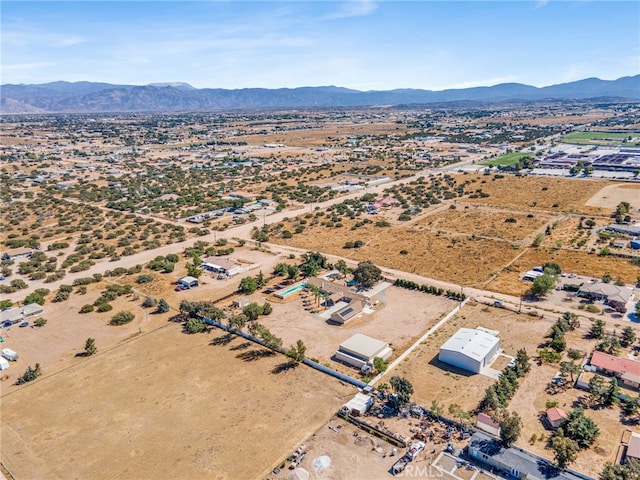 aerial view featuring a mountain view