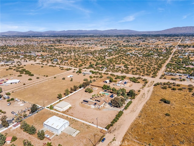 aerial view featuring a mountain view