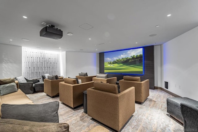 view of home theater