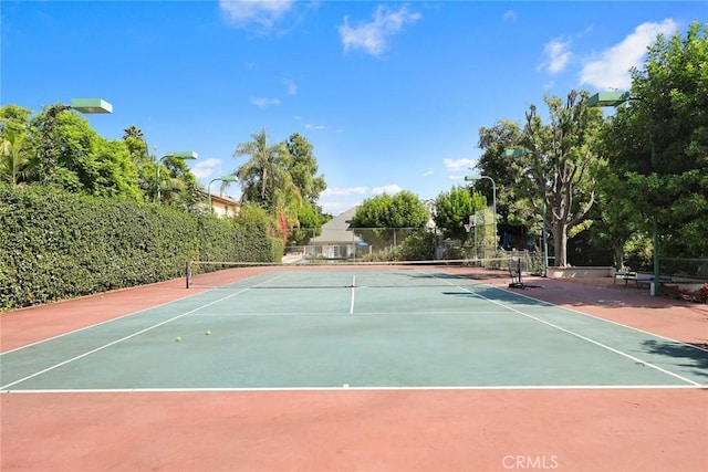 view of sport court