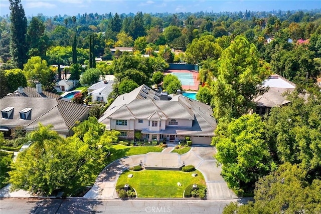 birds eye view of property