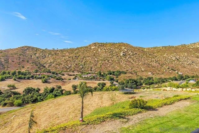 property view of mountains with a rural view