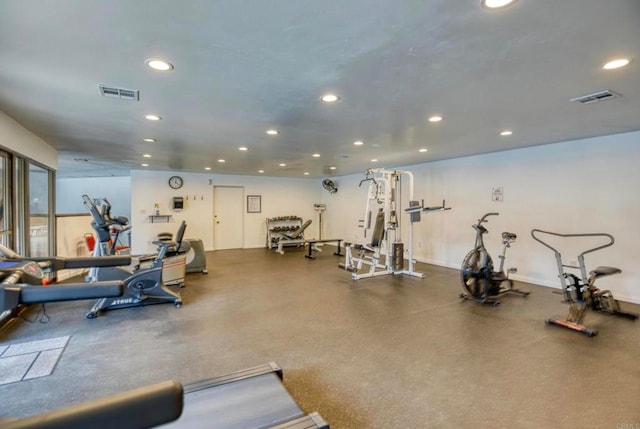 view of exercise room