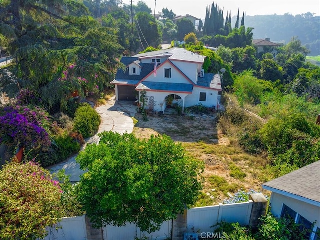 birds eye view of property