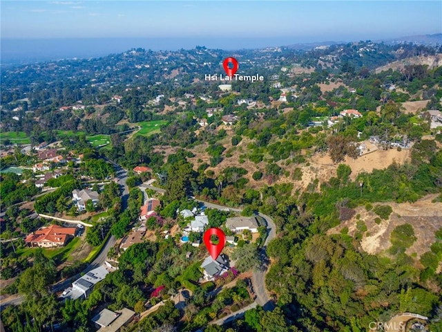 birds eye view of property