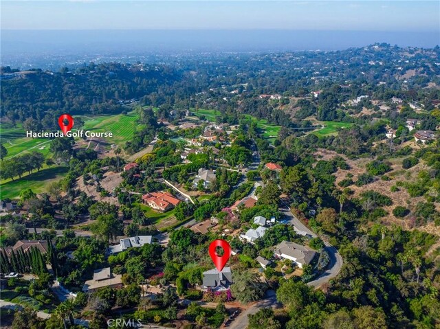 572 Church Hill Rd, La Habra Heights, CA 90631 - aerial view of property and surrounding area