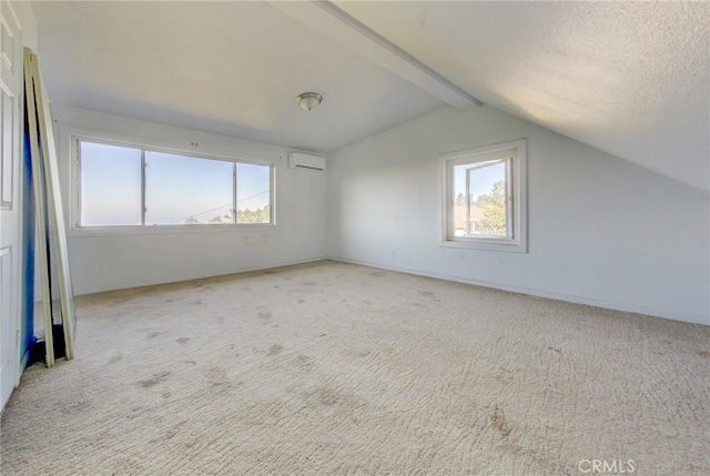 572 Church Hill Rd, La Habra Heights, CA 90631 - additional living space with an AC wall unit, carpet, and a textured ceiling