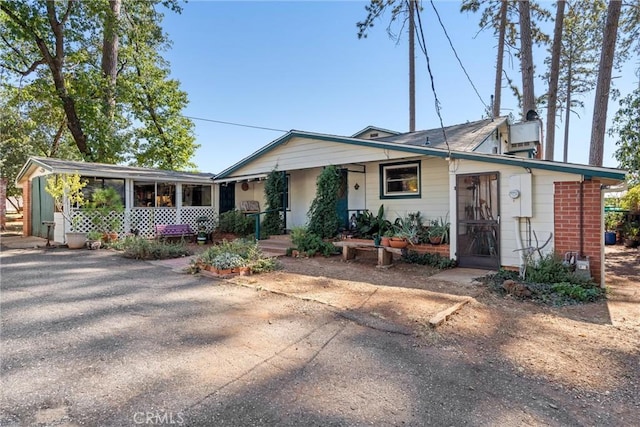 view of ranch-style home