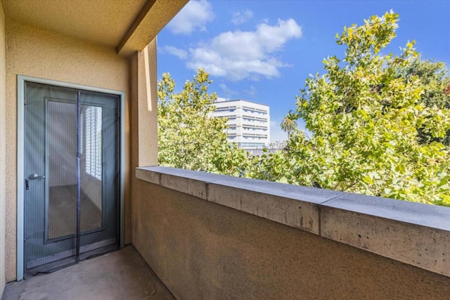 view of balcony