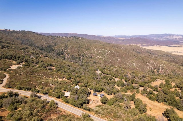 bird's eye view featuring a mountain view