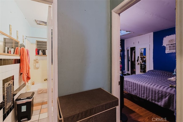 view of tiled bedroom