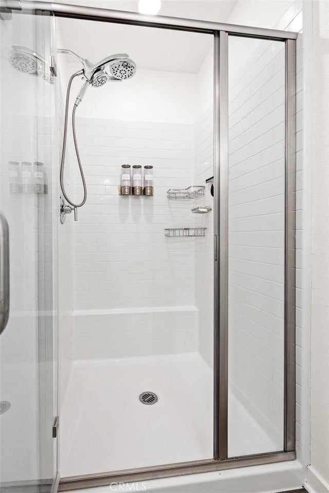 bathroom with walk in shower